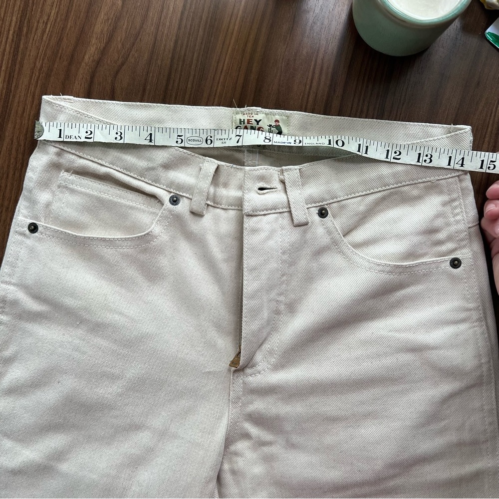 The Hey Gang Knee Patch Jeans in Natural